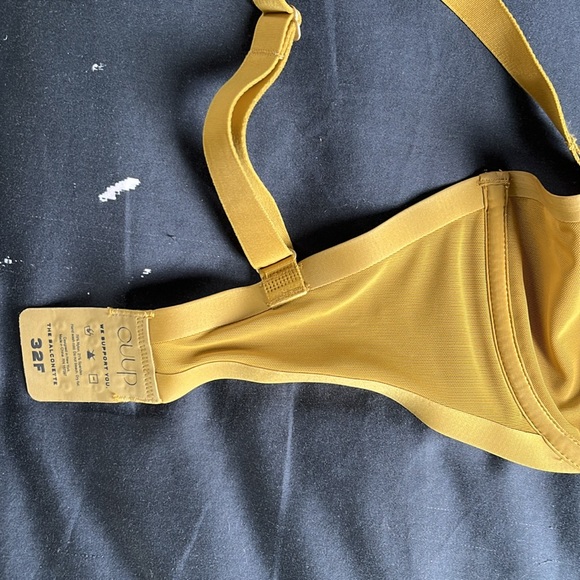 Cuup mesh Balconette bra in gold - Picture 4 of 4